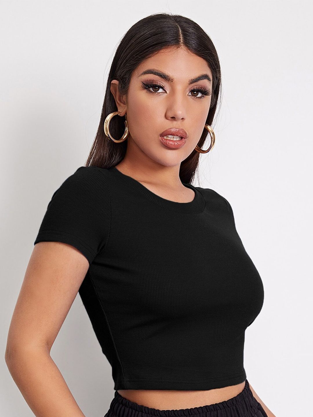 Classic Black Crop T-Shirt