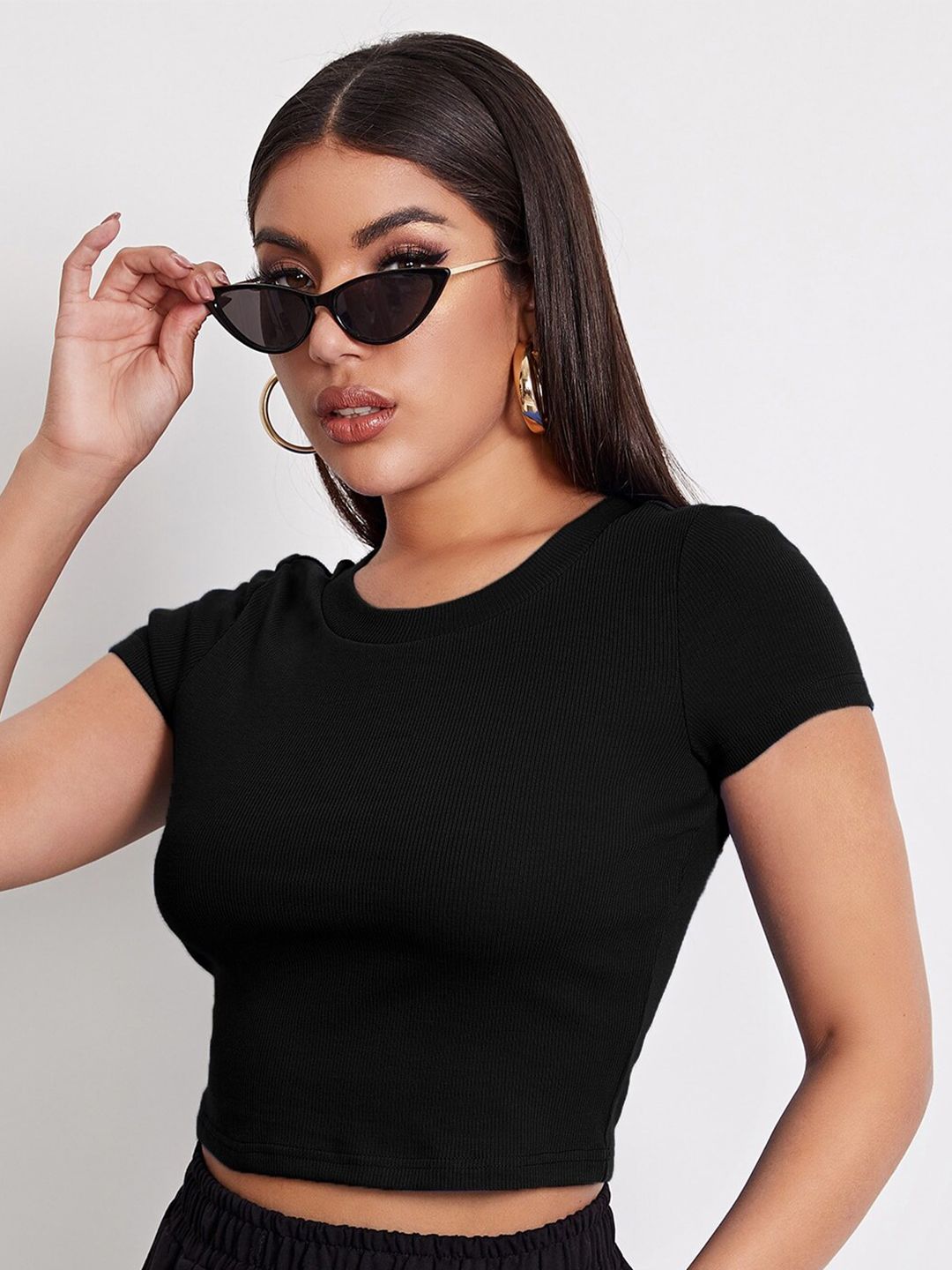 Classic Black Crop T-Shirt