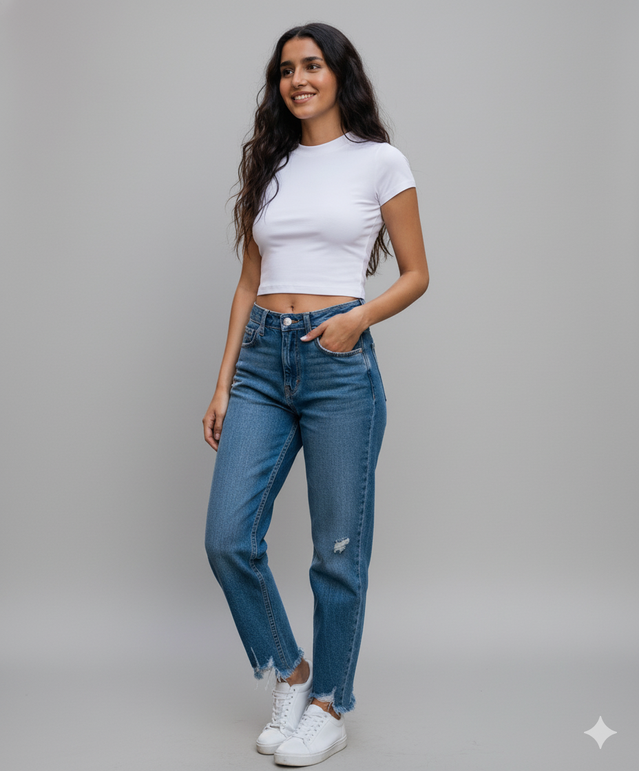 Classic White Crop Top