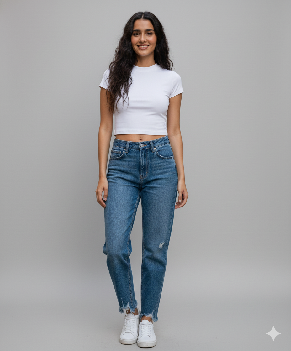 Classic White Crop Top