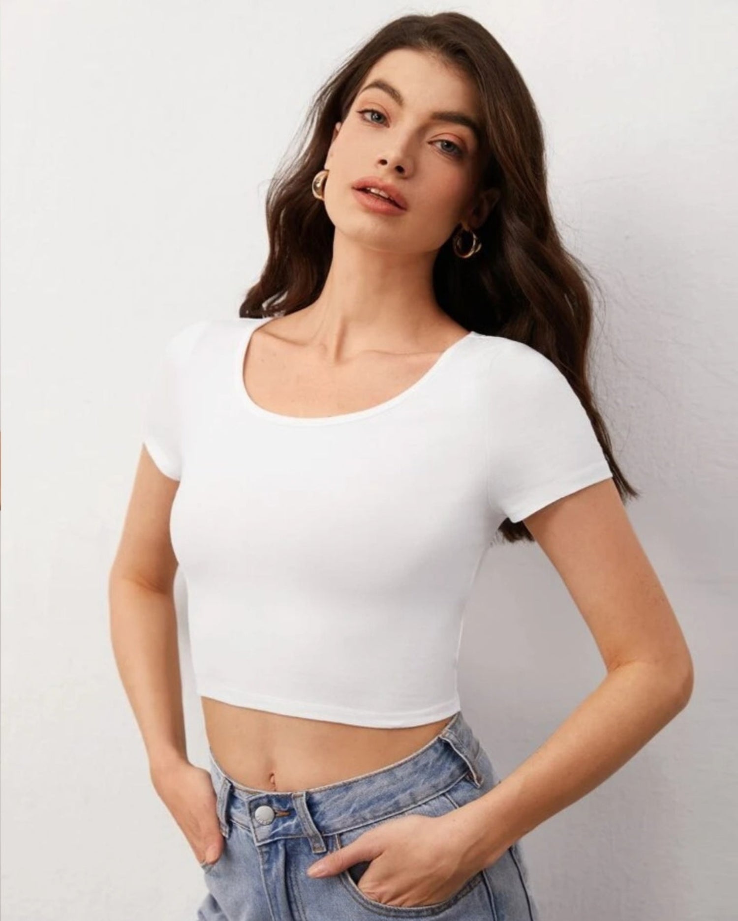 Classic White Crop Top