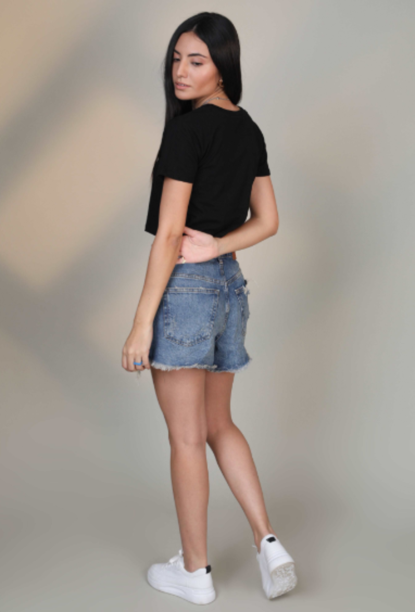 Classic Black Crop T-Shirt