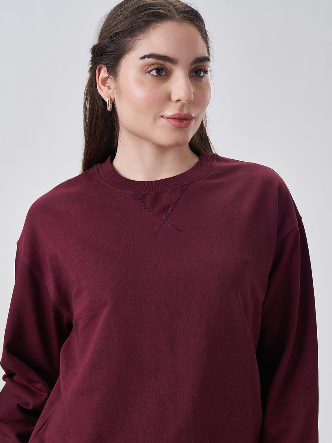 WOMEN'S SWEATSHIRT - MAROON